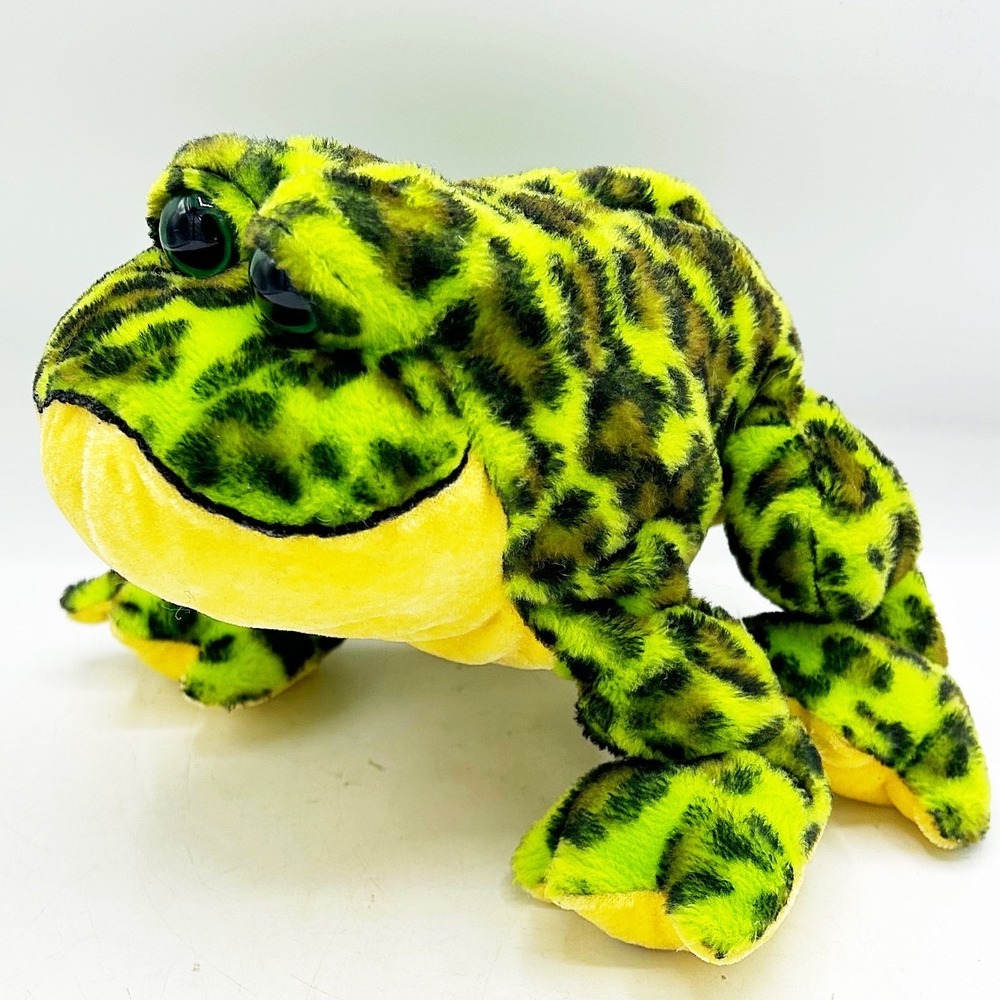 Webkinz Bullfrog Yellow & Green Frog Ganz No Code